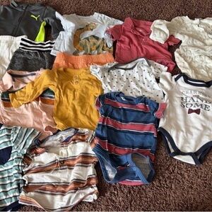 Assorted Baby Onesies and Outfits